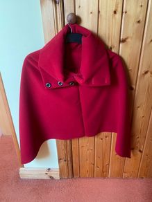 Red Wool Cape
