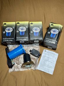 4x Eclipse Outdoor GU10 Drive/Walk Over Lights Stainless Steel (IP67) Brand New