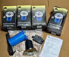 4x Eclipse Outdoor GU10 Drive/Walk Over Lights Stainless Steel (IP67) Brand New