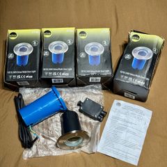 4x Eclipse Outdoor GU10 Drive/Walk Over Lights Stainless Steel (IP67) Brand New