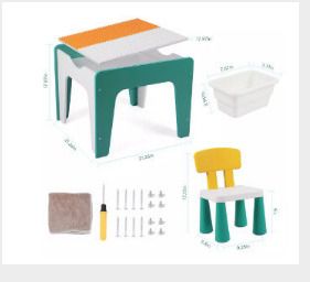 Kids Table Chair Set Children Playroom Furniture
