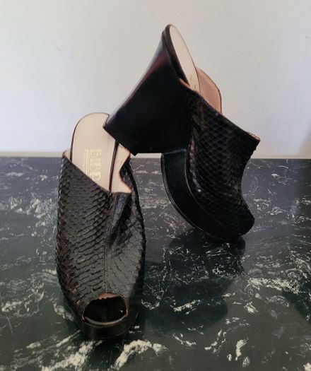 Original pair of rare BiBa lizard skin heels