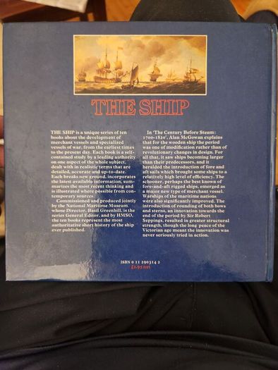 The Ship. A Century Before Steam. National  Maritime  Museum  Book. Hardback In Good Condition.