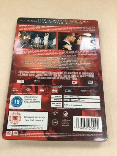 Mr and mrs smith rare steel book dvd set