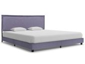 Bed Frame Light Grey Fabric 180x200 cm 6FT Super King