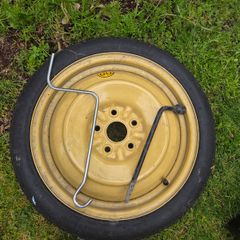 Toyota Corolla Space Saver Spare Wheel with Tools Bridgestone, Like New