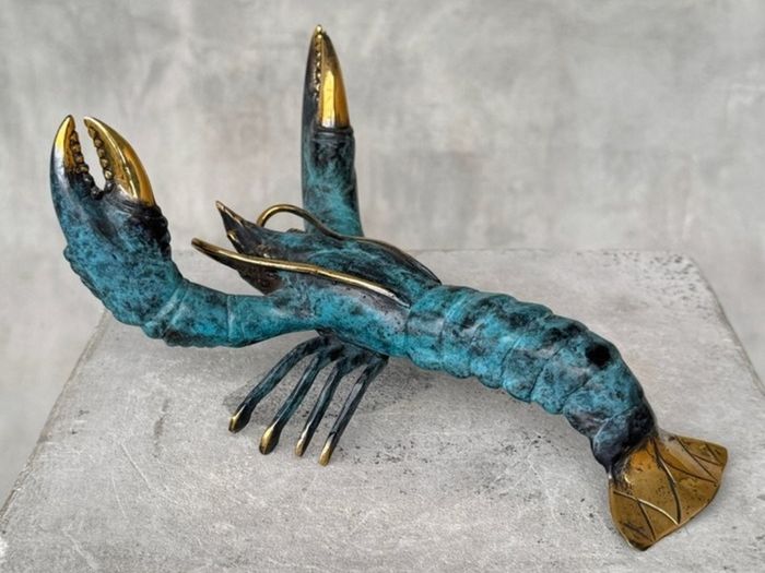Hand Crafted Lobster (23cm) - Patinated Bronze