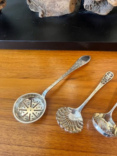 Antique Sugar Sifters x4