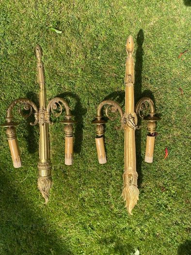 Wall lights Antique Guilt Pair