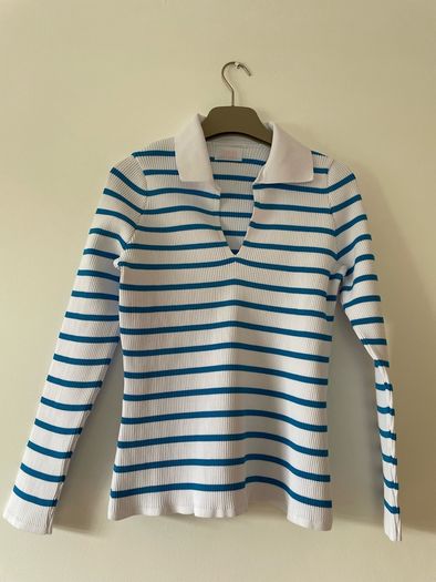 Savida striped ribbed top size 14 to 16 New without tags