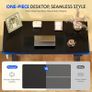 Electric Height Adjustable Standing Desk 120 x 60cm Sit Stand Up with Backpack Hook Memory Smart Pannel EF1 Series(Black Frame+Black Desktop) Image 4