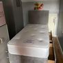 Brand New Stylish single Divan Beds.. Multiple Options Of Headboards. Tufted Memory Foam Mattresses Available. Drawers Storage Available Image 9