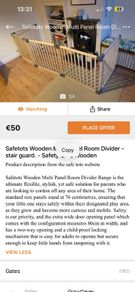 safetots wooden divider