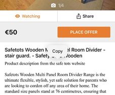 safetots wooden divider