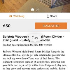 safetots wooden divider