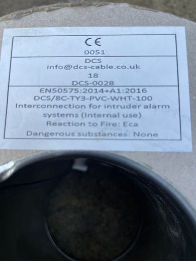 Alarm cable 8 core 85 meters