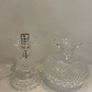 Waterford Crystal "Inishmaan" 2pc Hurricane Table Lamp. Image 2