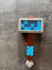 Nerf Minecraft Diamond Pickaxe Dart Blaster