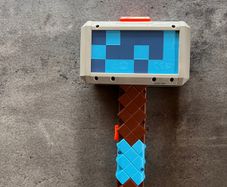Nerf Minecraft Diamond Pickaxe Dart Blaster