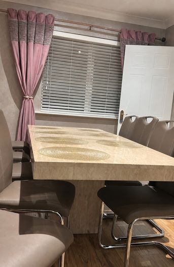 marble dining table