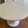 White Round  table Image 2
