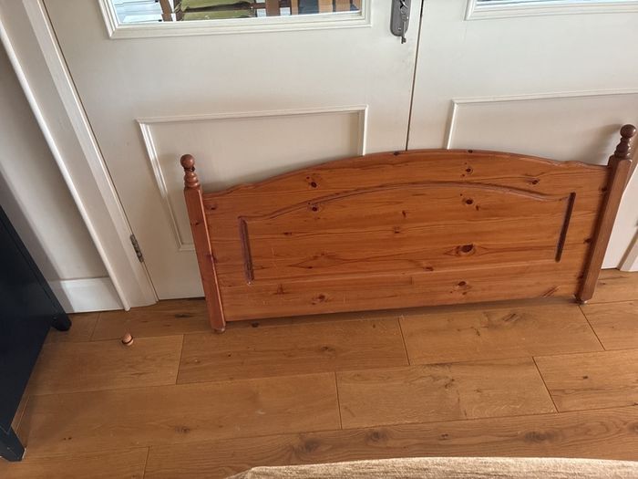 pine headboard