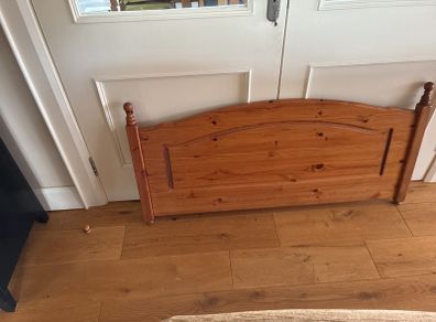 pine headboard