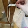 free standing full length pine mirror Image 6