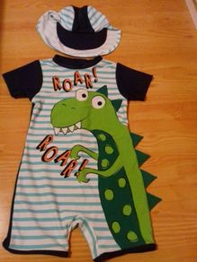 Dinosaur Swimsuit & Hat