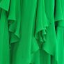 KAREN MILLEN Kelly green 100% Silk ruffle hem midi Sz 8UK - Rrp 209 (New) Image 4
