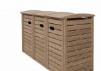 Triple Wheelie Bin Storage