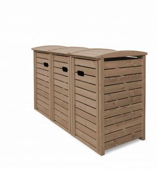 Triple Wheelie Bin Storage