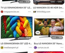 LG Smart TV 55 inch Nano 81A