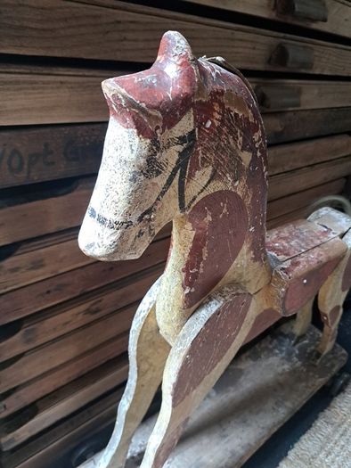 Antique Wooden Toy Horse