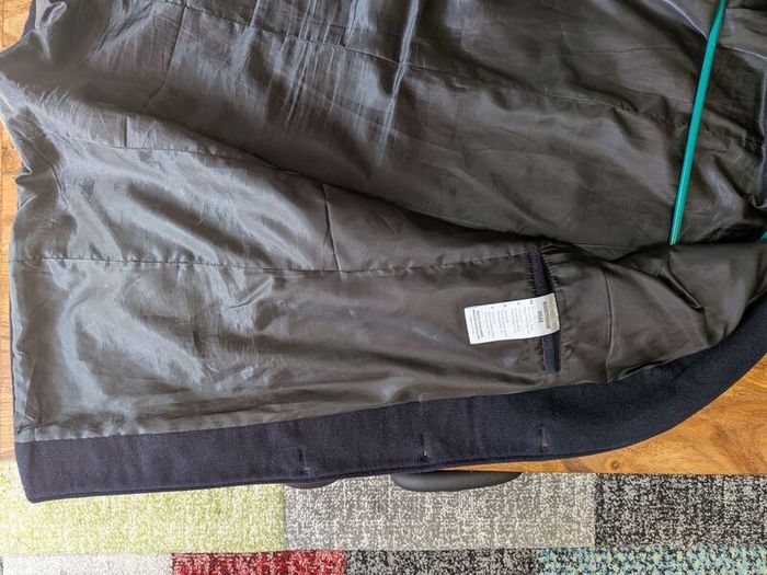 Navy wool mix coat