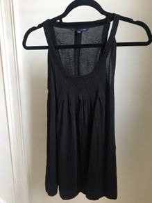 New No Tags - French connection black cotton tank top XS