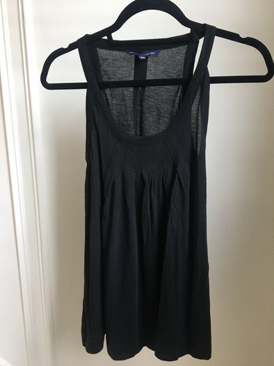 New No Tags - French connection black cotton tank top XS