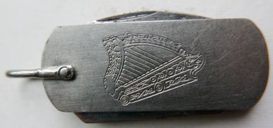 Vintage Advertising Guinness Irish Harp Sheffield Folding Pocket Knife Bottle Opener Screwdriver