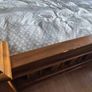 Wooden superking (6 ft) bedroom set: bedframe and two matching lockers Image 5