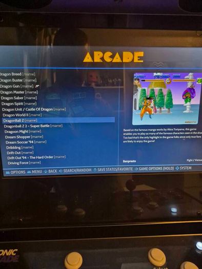 Retro arcade game with all the favourites
