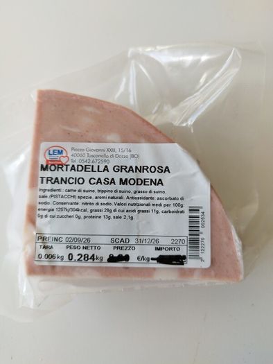 Mortadella Granrosa Trancio Casa Modena - NEW