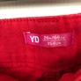 Girls Red Denim Shorts Image 3