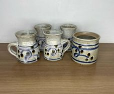 Vintage Etain Hickey Rossmore Pottery 5 Piece Collection