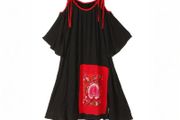 Brand New Designer Embroidered Top / Dress  One size