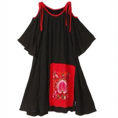 Brand New Designer Embroidered Top / Dress  One size