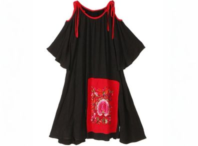 Brand New Designer Embroidered Top / Dress  One size