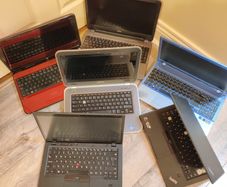 14 laptops All for 220 Laptops hp - dell - and old Asus gaming laptops - for parts or fix only