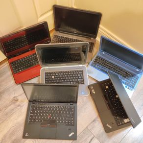 14 laptops All for 220 Laptops hp - dell - and old Asus gaming laptops - for parts or fix only