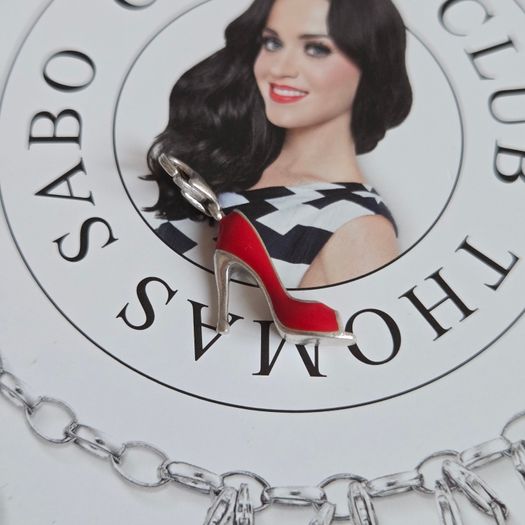Thomas Sabo  high heel shoe charm 925 silver enamelled red