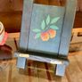 Rustic Teal Blue Wooden Cookbook Stand Folding Recipe Book Holder Tablet iPad Easel Image 3